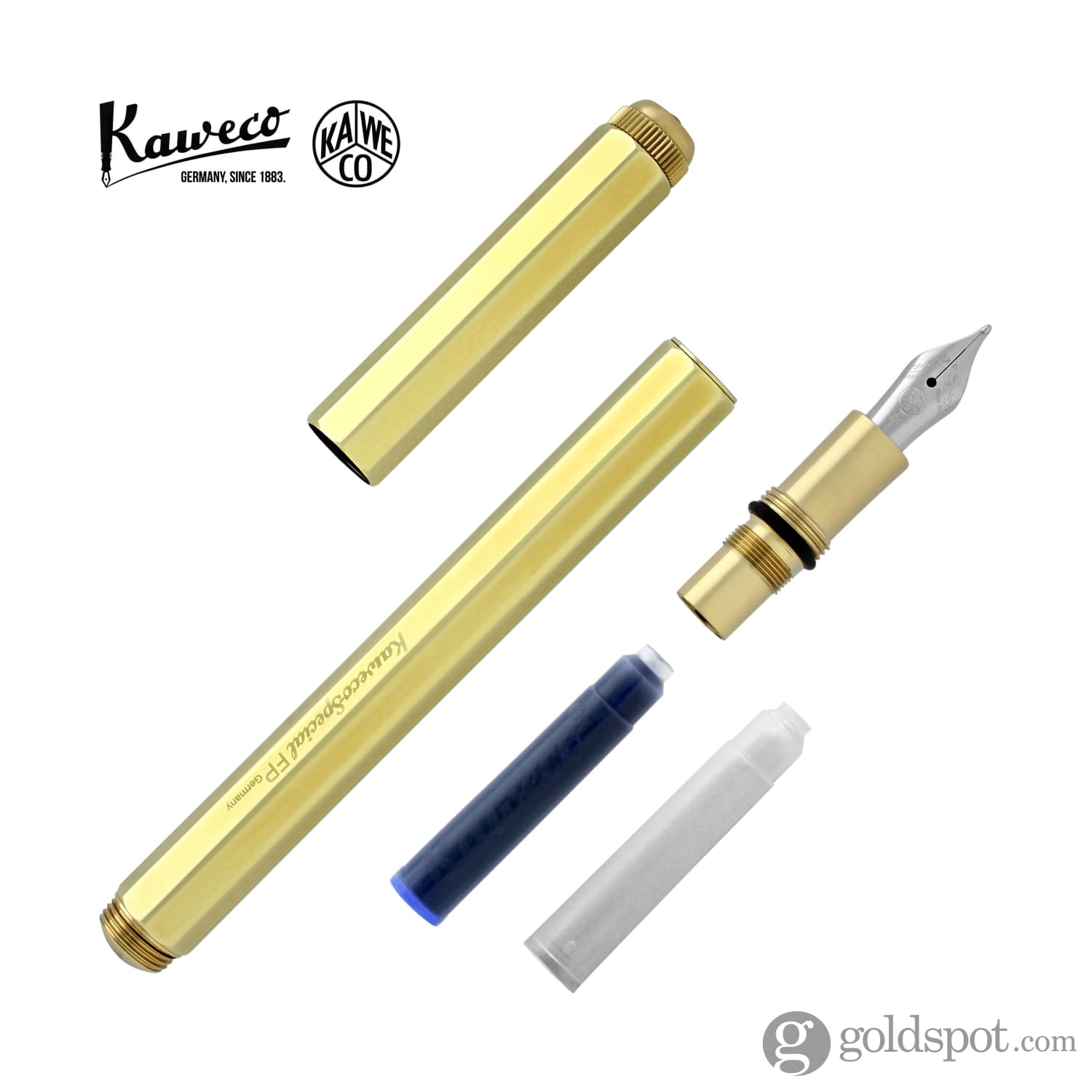 Kaweco Special Polished Fountain Pen in Brass - Goldspot Pens