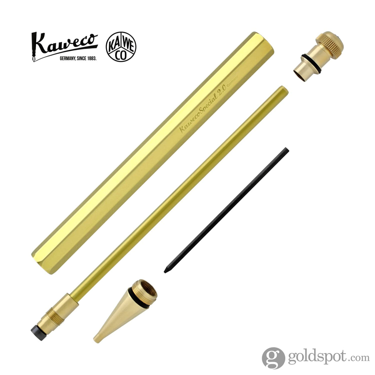 Portamine Kaweco Special Nero 2,0 Mm - Alluminio, Design Ottagonale, Meccanismo A Pressione Di Qualità