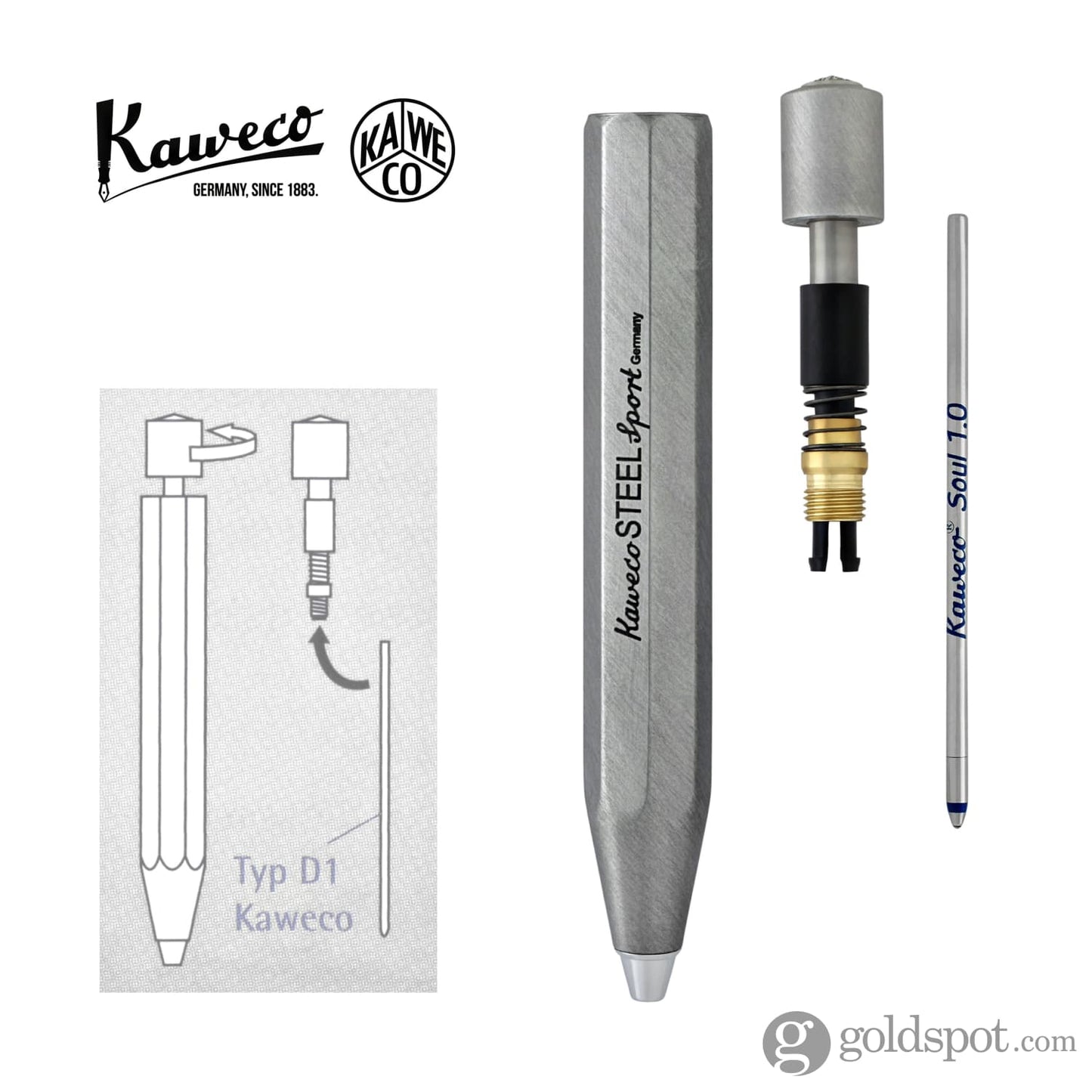 Kaweco Steel Sport Ballpoint Pen Ballpoint Pen