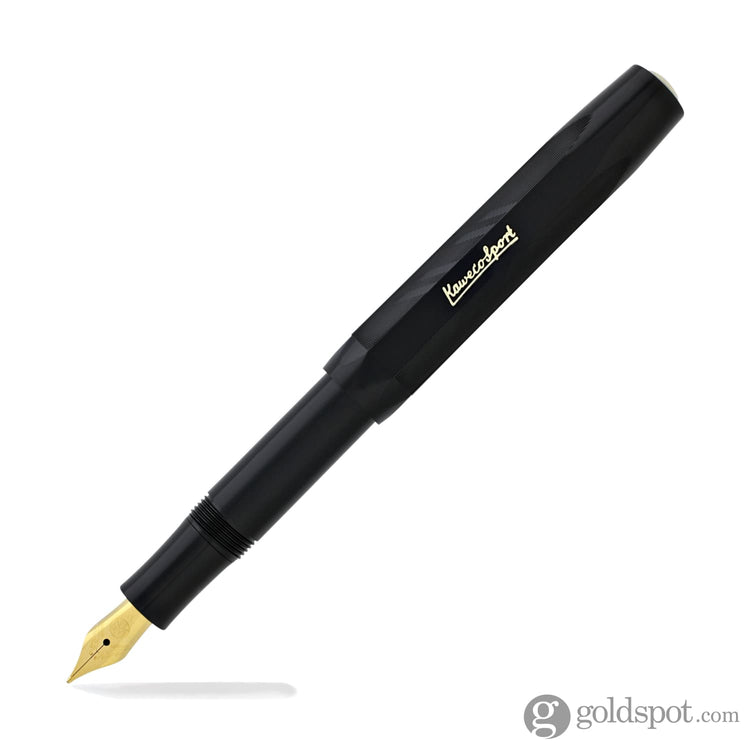 Kaweco Sport Guilloch 1935 Fountain Pen in Black Broad Fountain Pen