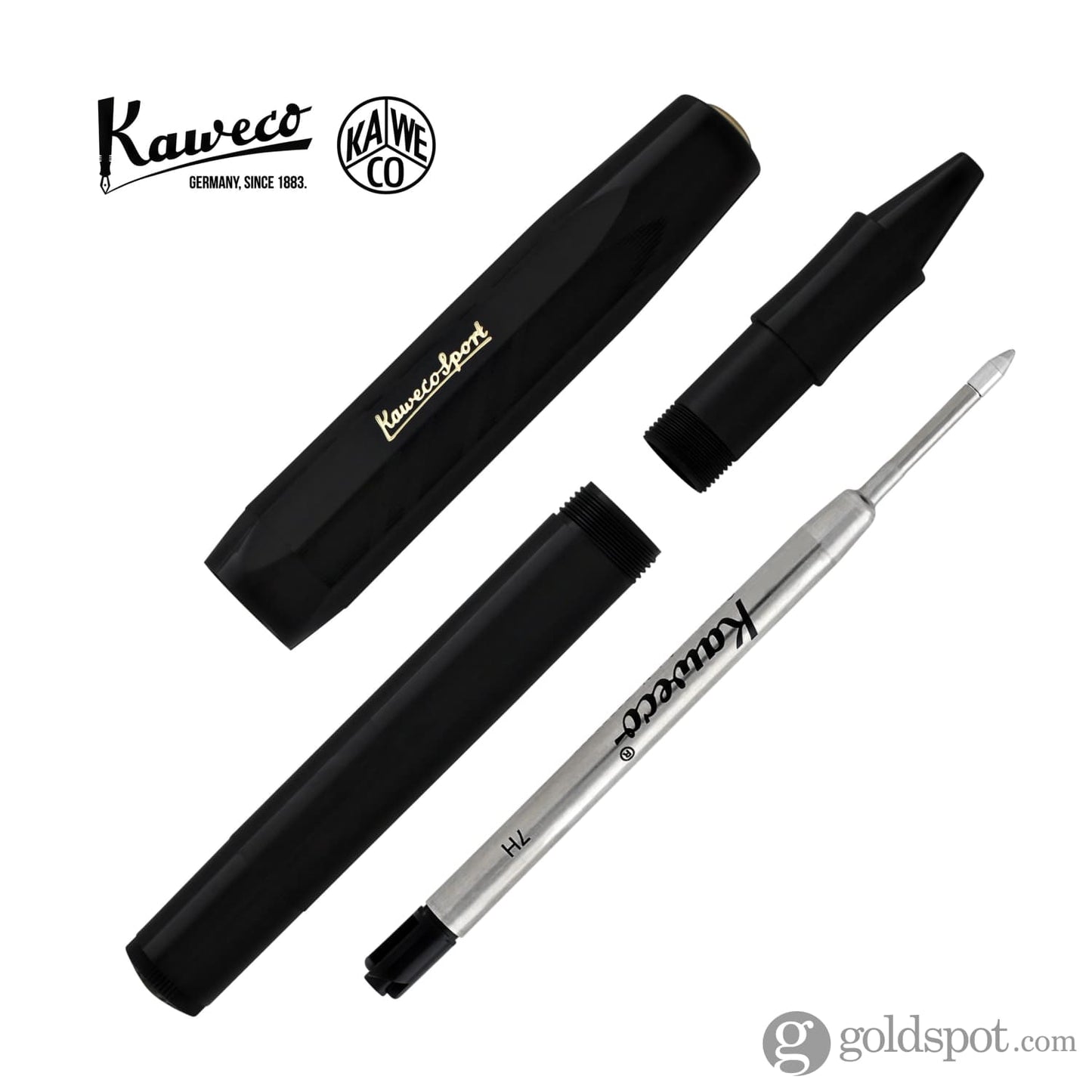 Kaweco Sport Rollerball Pen Guilloch 1935 in Black Rollerball Pen