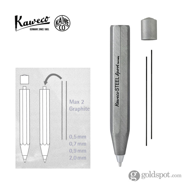 Kaweco Steel Sport Mechanical Pencil - 0.7mm Mechanical Pencil