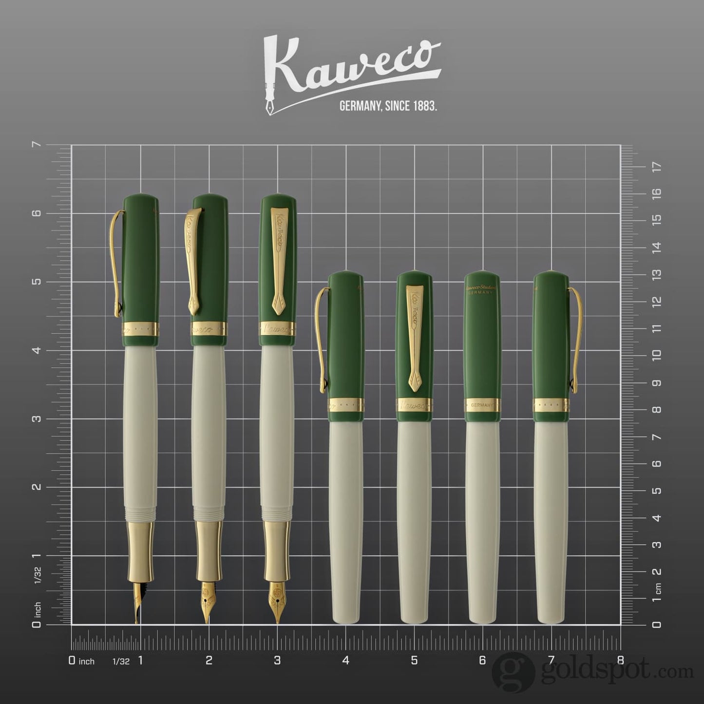 Kaweco Student Fountain Pen in 60s Swing Green Fountain Pen