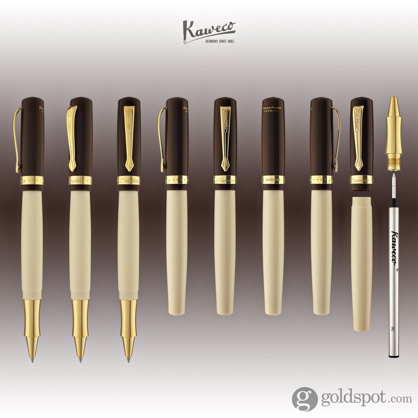 Kaweco Student Rollerball Pen in 30’s Jazz Brown Rollerball Pen