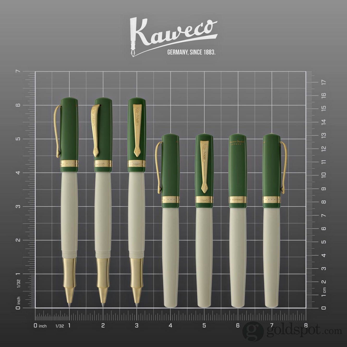 Kaweco Student Rollerball Pen in 60s Swing Green Rollerball Pen
