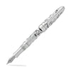 Laban 300 Skeleton Fountain Pen in Chrome - Broad Point Fountain Pen