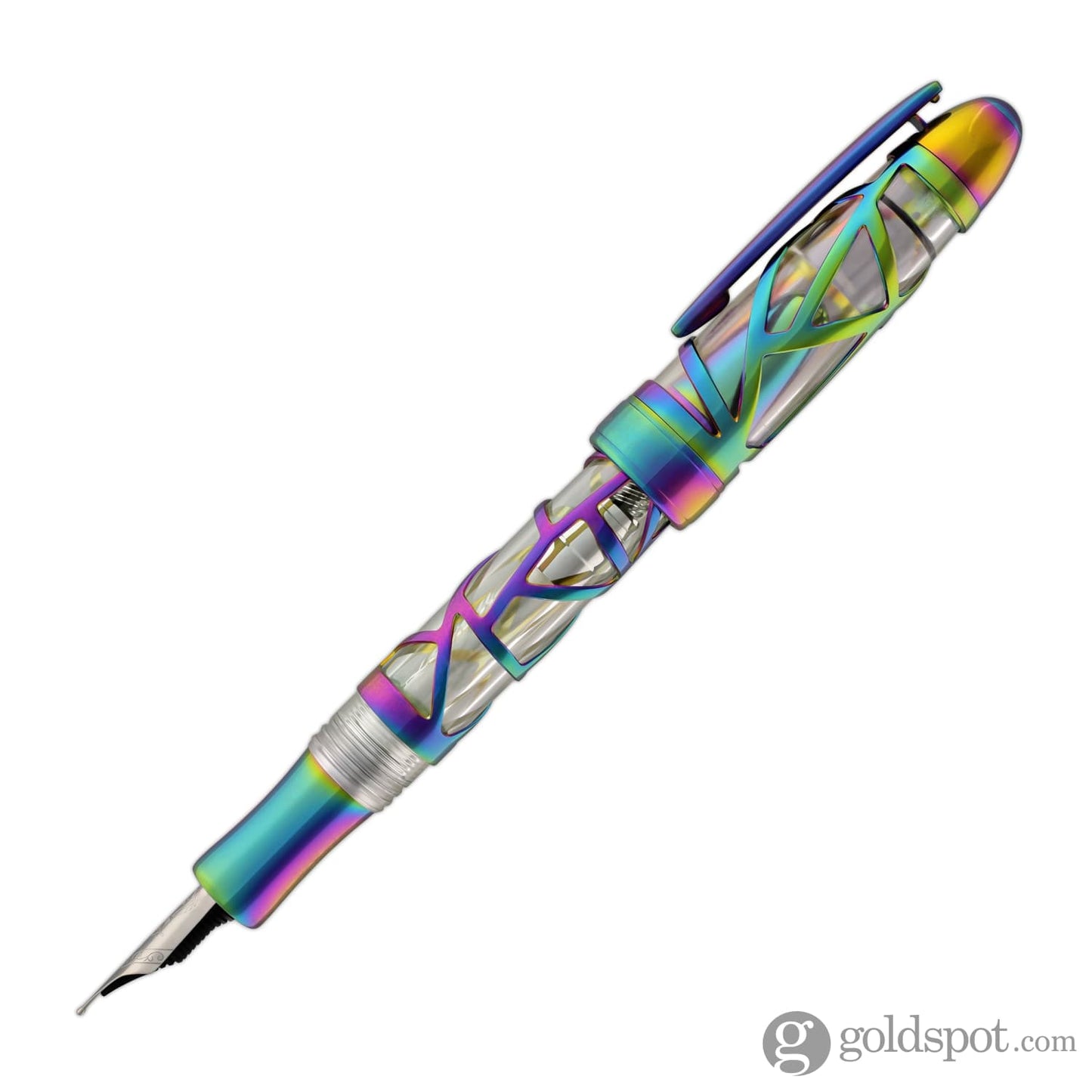 Laban 300 Skeleton Fountain Pen in Rainbow Fountain Pen