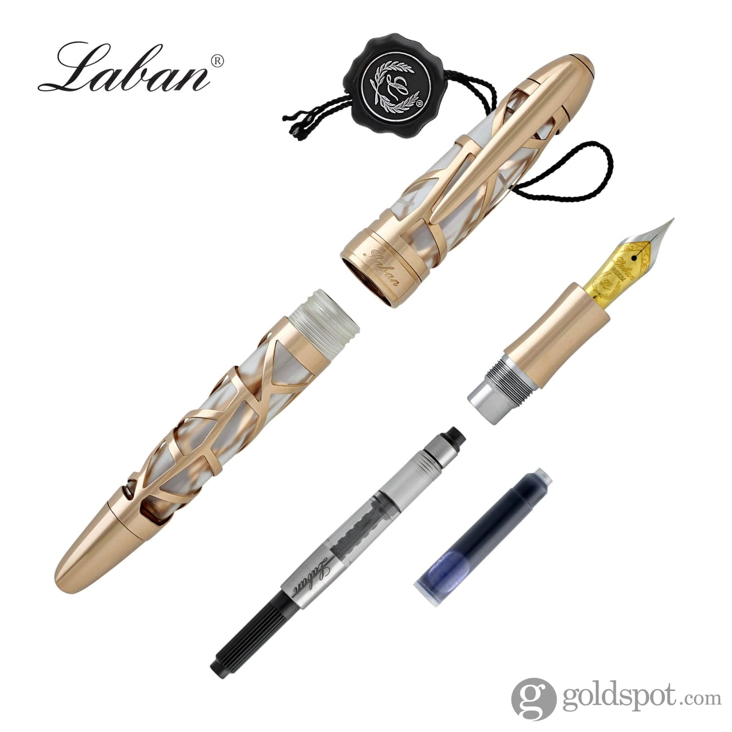 Laban 300 Skeleton Fountain Pen in Rose Gold Fountain Pen
