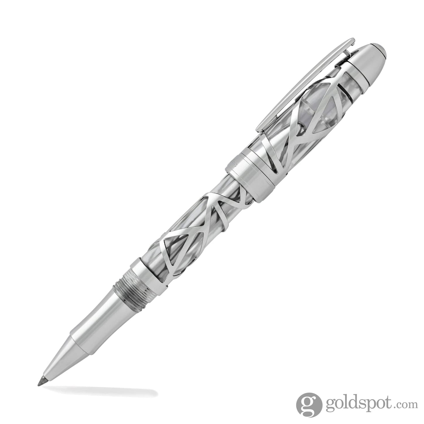 Laban 300 Skeleton Rollerball Pen in Chrome Rollerball Pen