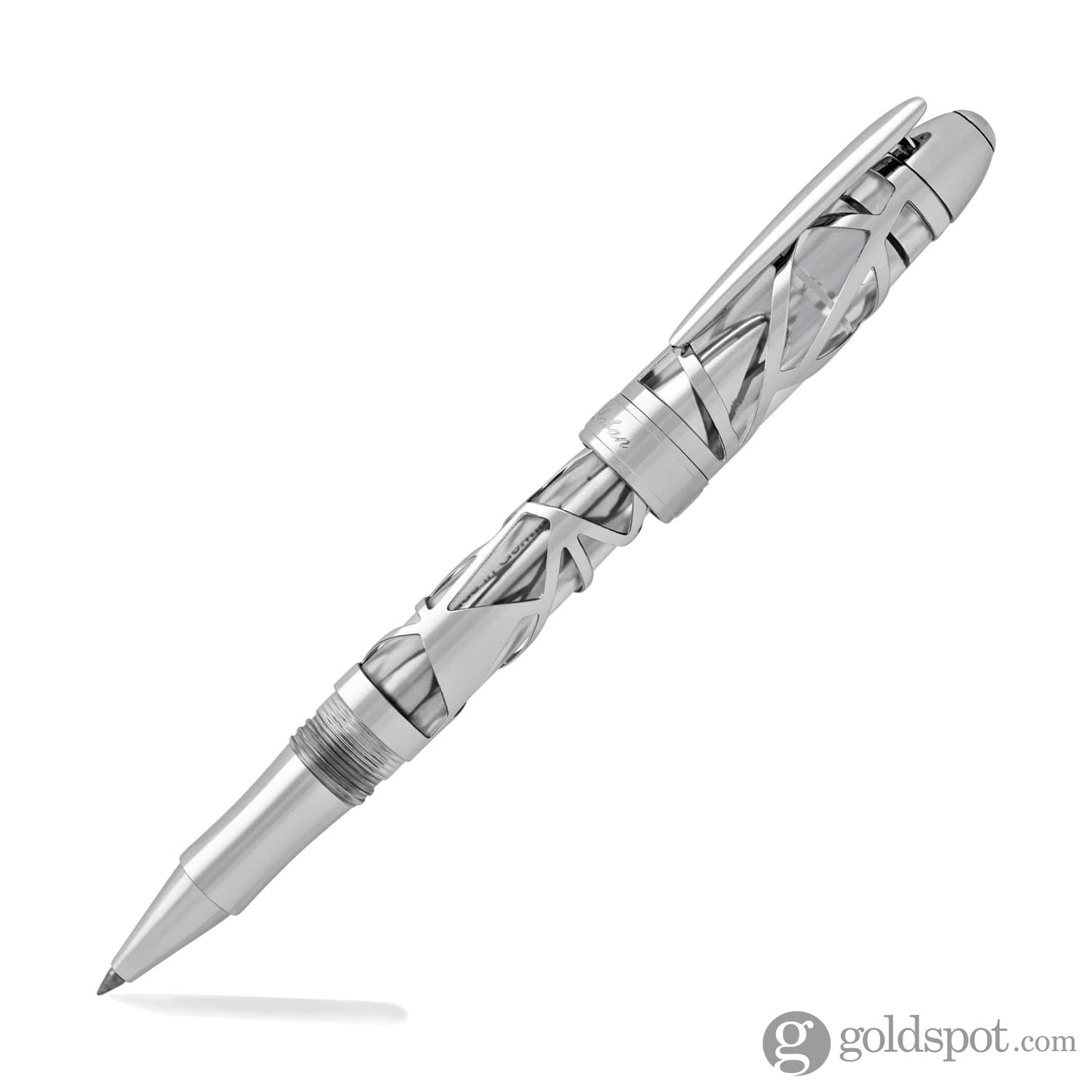 Laban 300 Skeleton Rollerball Pen in Chrome Rollerball Pen