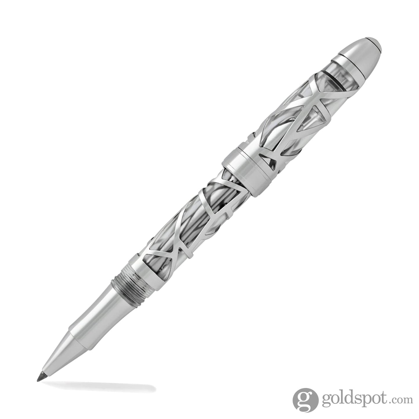 Laban 300 Skeleton Rollerball Pen in Chrome Rollerball Pen
