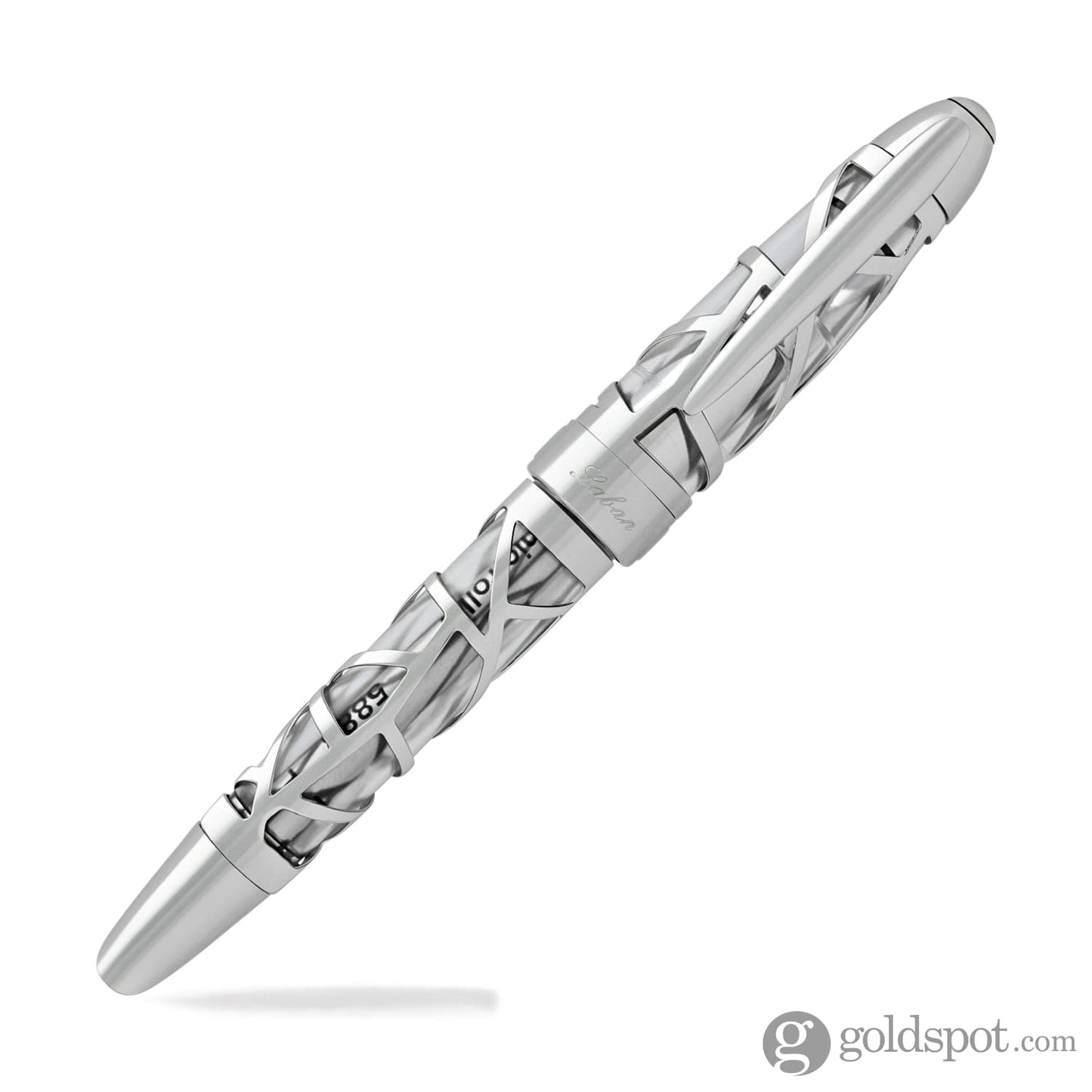 Laban 300 Skeleton Rollerball Pen in Chrome Rollerball Pen