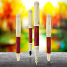 Laban 325 Fountain Pen in Flame - 14kt Gold Flexible Fine Nib Fountain Pen