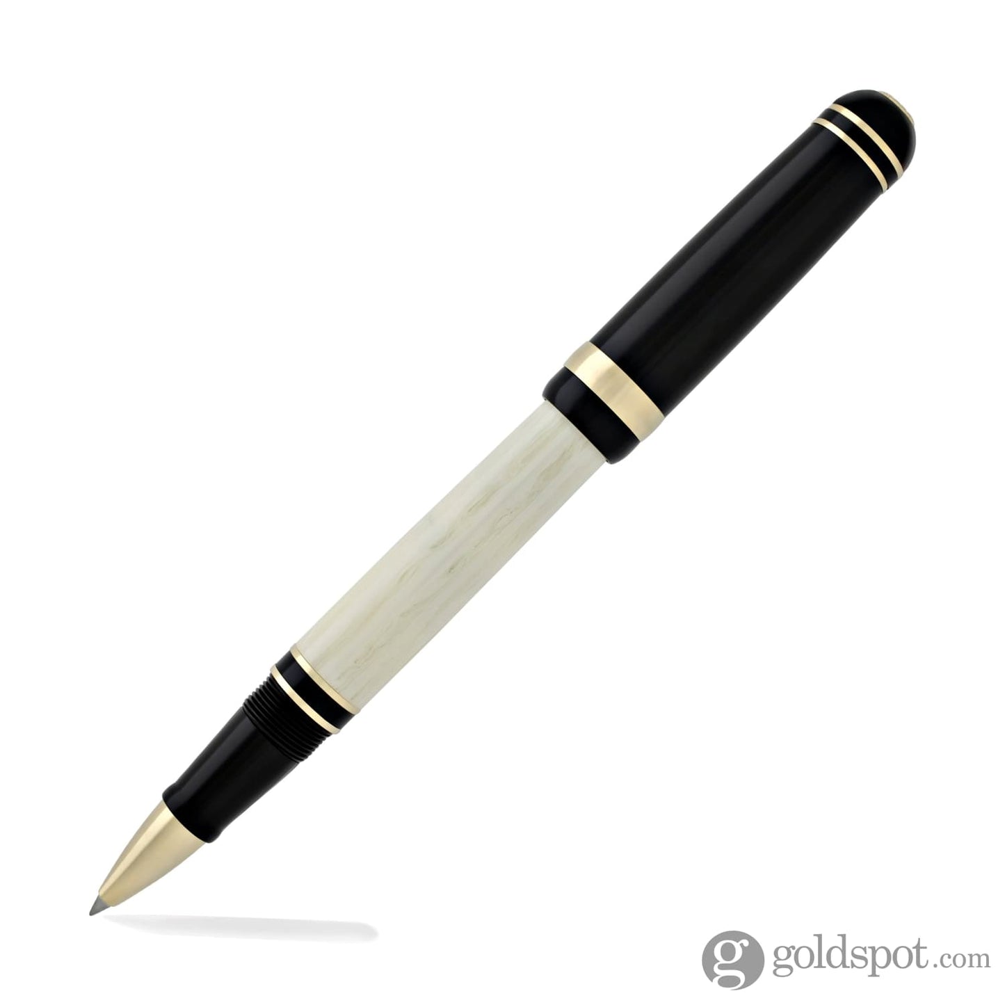 Laban 325 Rollerball Pen with Black Cap & Ivory Barrel Pen