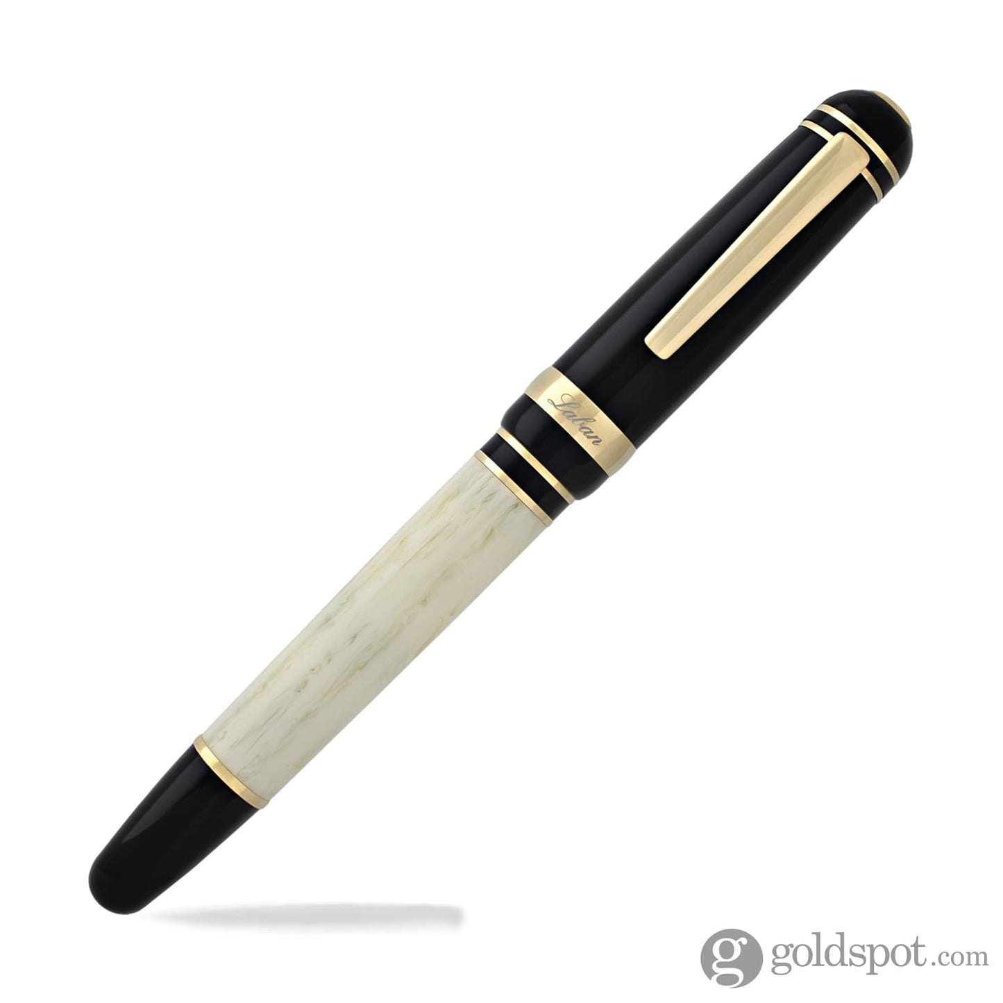 Laban 325 Rollerball Pen with Black Cap & Ivory Barrel Pen