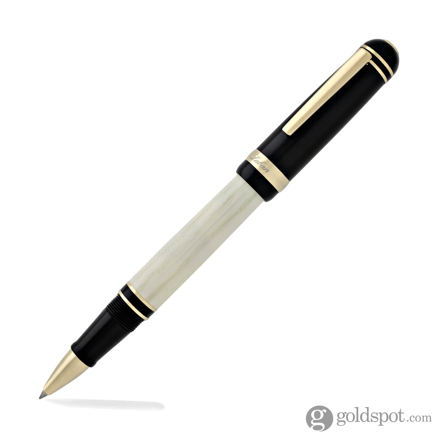 Laban 325 Rollerball Pen with Black Cap & Ivory Barrel Pen