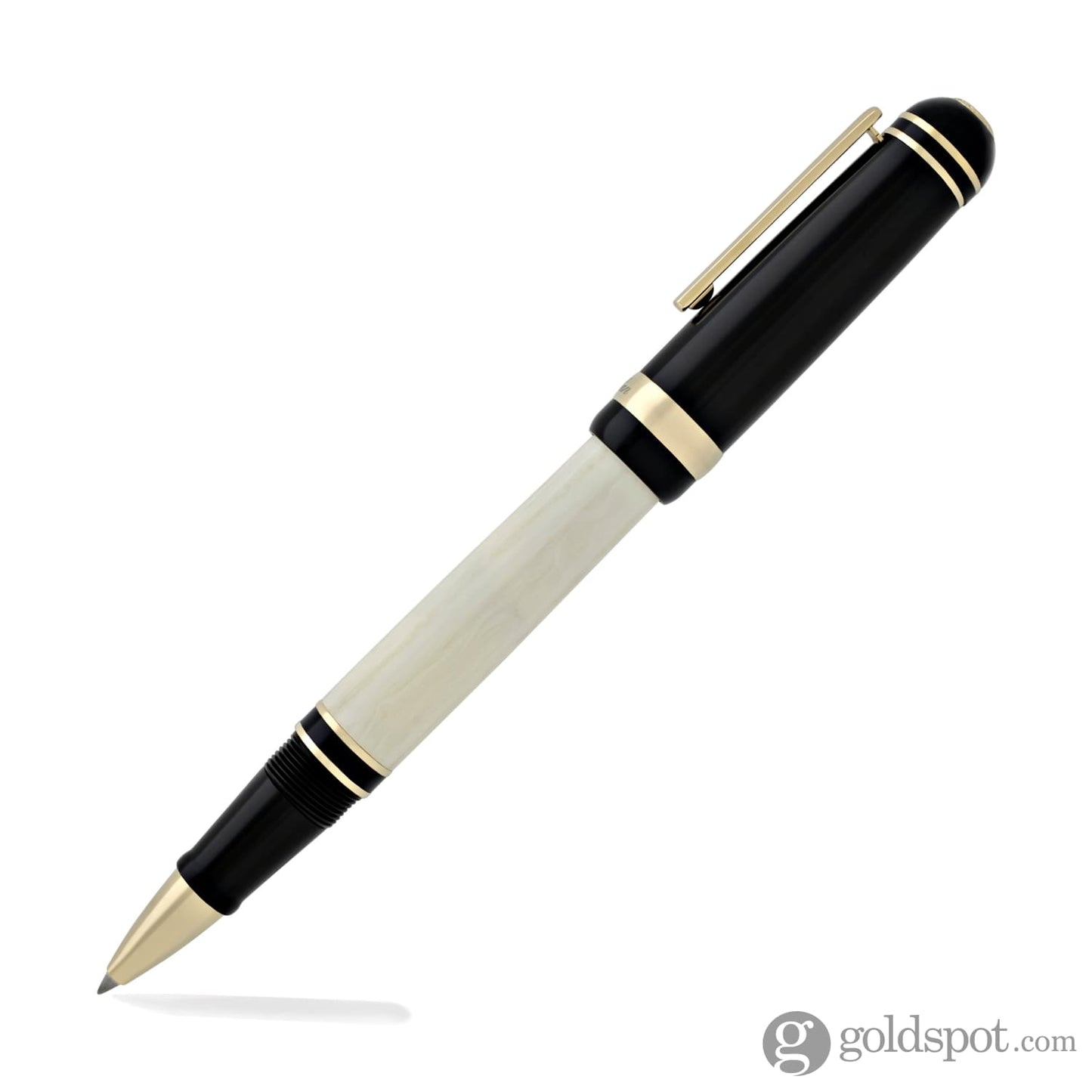 Laban 325 Rollerball Pen with Black Cap & Ivory Barrel Pen