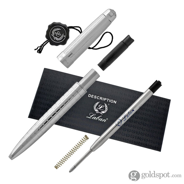 Laban .925 Ballpoint Pen in Sterling Silver with Crisscross Pattern Ballpoint Pen
