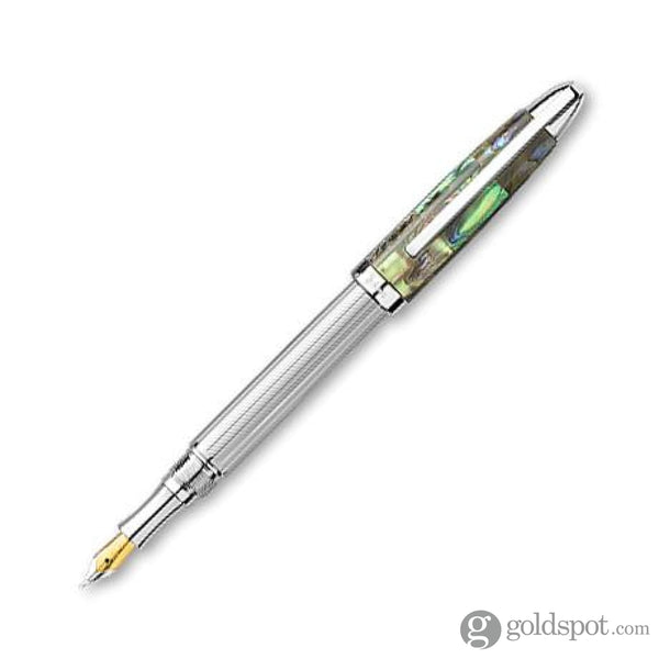 Laban Abalone Fountain Pen in Lined Barrel With Abalone Cap Fountain Pen