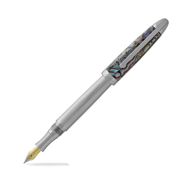 Laban Abalone Fountain Pen in Lined Barrel With Abalone Cap