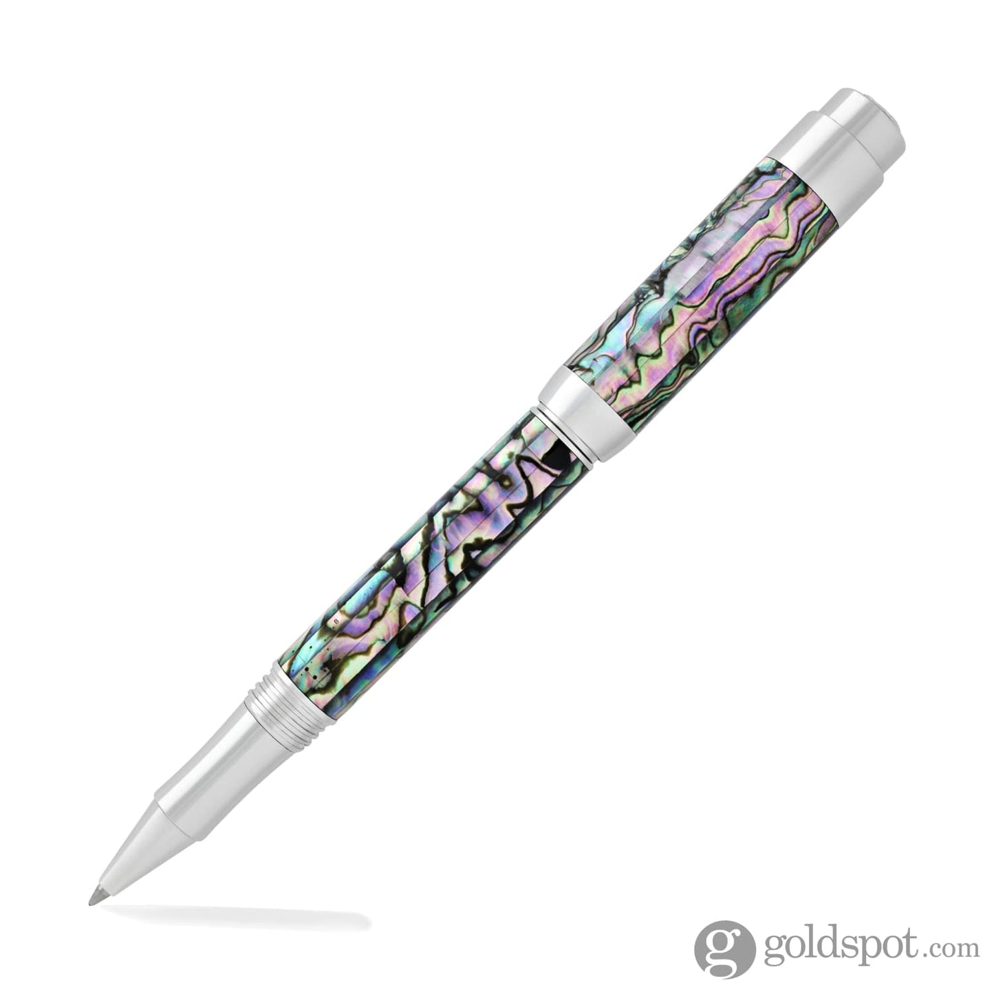 Laban Abalone Rollerball Pen in New Abalone with Chrome Trim Rollerball Pen