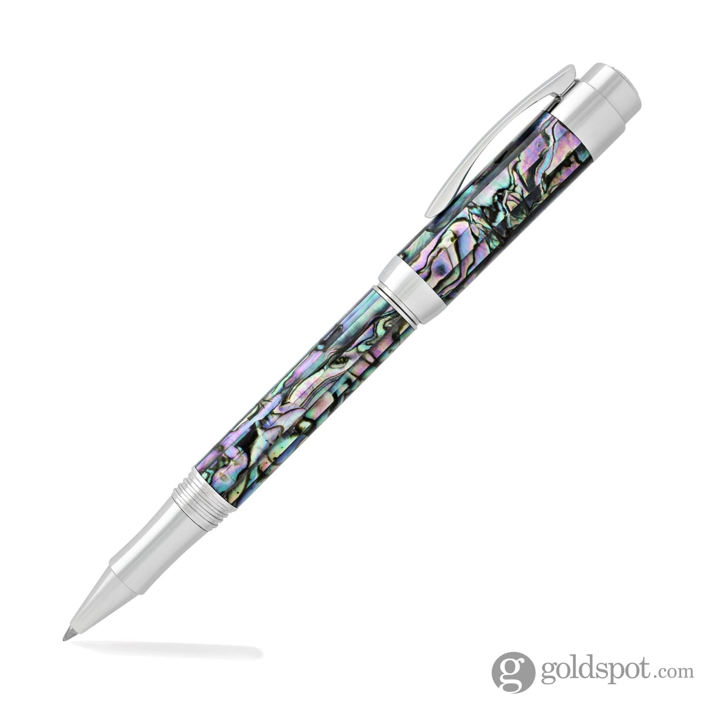 Laban Abalone Rollerball Pen in New Abalone with Chrome Trim Rollerball Pen