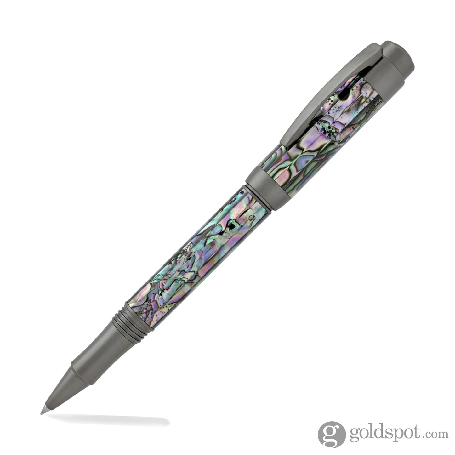 Laban Abalone Rollerball Pen in New Abalone with Gunmetal Trim Rollerball Pen
