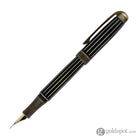Laban Antique II Fountain Pen in Gold with Lines Fountain Pen