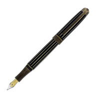 Laban Antique II Fountain Pen in Gold with Lines