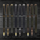Laban Antique II Fountain Pen in Gold with Lines Fountain Pen