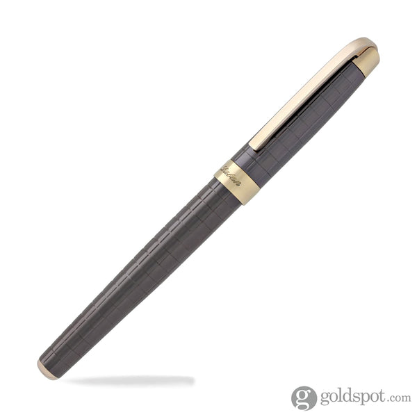 Laban Brass Fountain Pen in IP Brown with Grid Fountain Pen