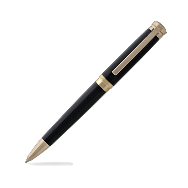Laban Elegant Ballpoint Pen in Black with Rose Gold Trim Ballpoint Pen