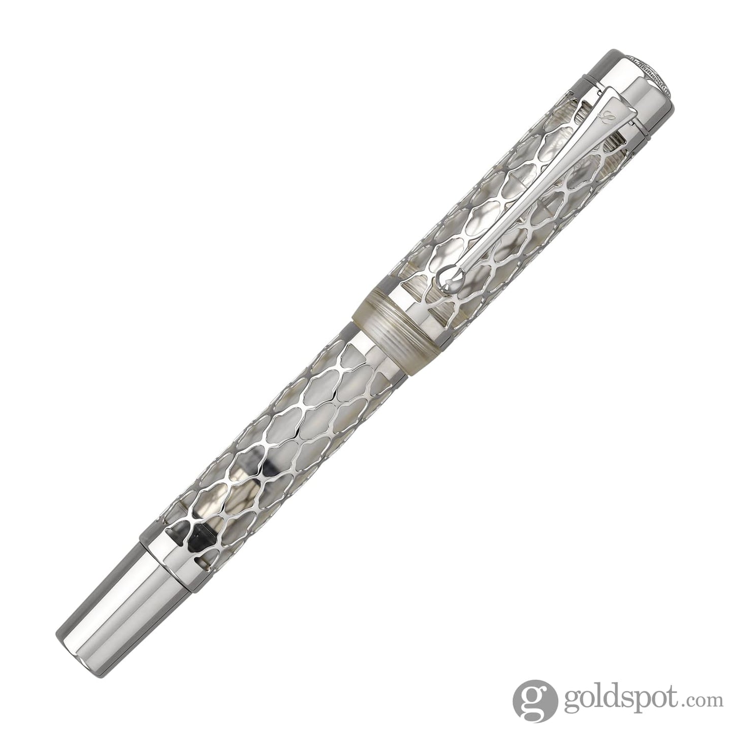 Laban Flora Fountain Pen in Silver Fountain Pen