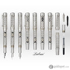 Laban Flora Fountain Pen in Silver Fountain Pen
