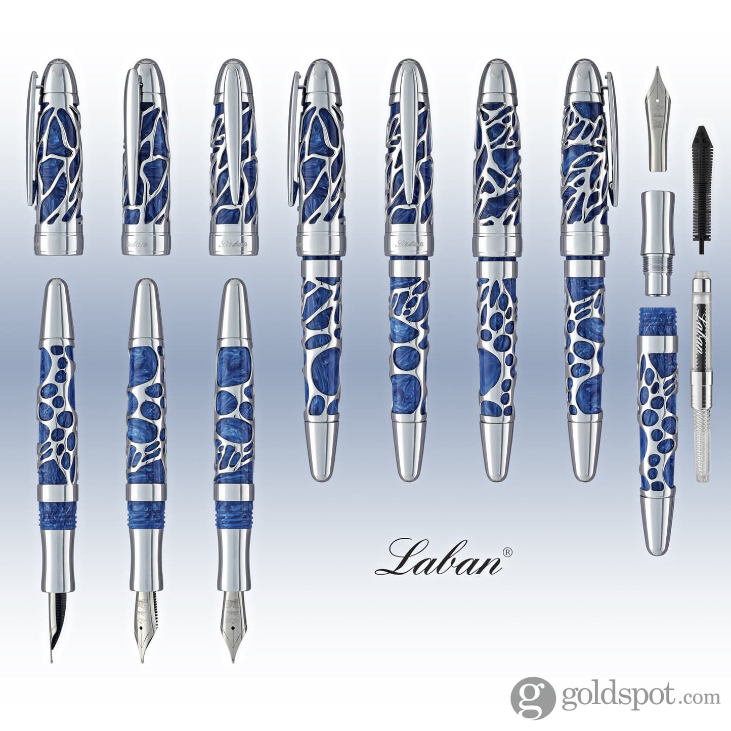 Laban Formosa Fountain Pen in Blue Wave Fountain Pen