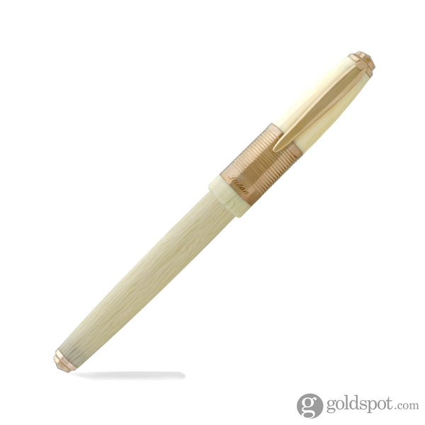 Laban Genghis Khan Fountain Pen in Ivory With Gold Trim Fountain Pen