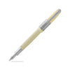 Laban Genghis Khan Fountain Pen in Ivory With Silver Trim - Medium Point Fountain Pen
