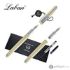 Laban Genghis Khan Fountain Pen in Ivory With Silver Trim - Medium Point Fountain Pen