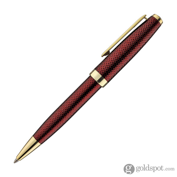 Laban 986 Guilloche Ballpoint Pen in Ruby Red Ballpoint Pen