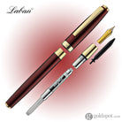 Laban 986 Guilloche Fountain Pen in Ruby Red Fountain Pen