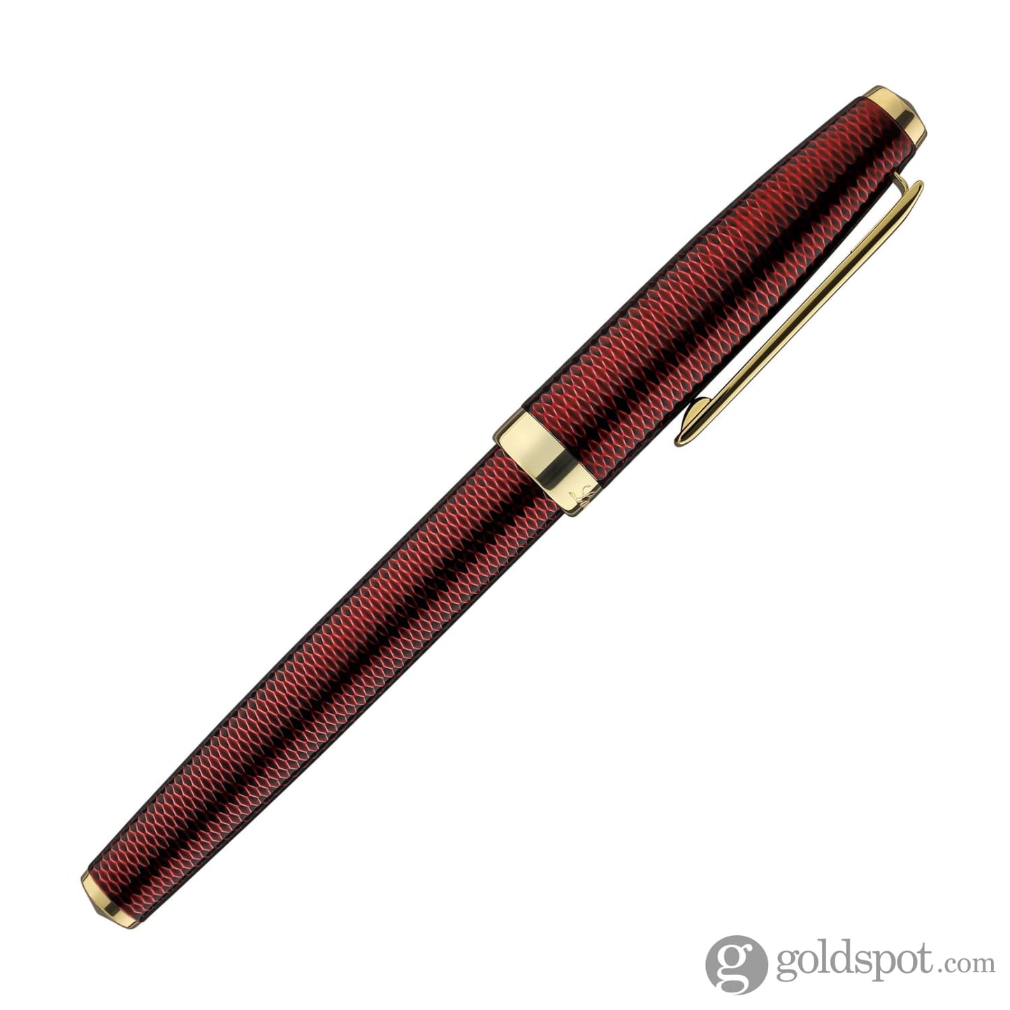 Laban 986 Guilloche Fountain Pen in Ruby Red Fountain Pen