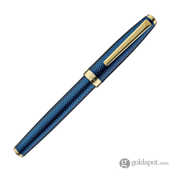 Laban 986 Guilloche Rollerball Pen in Sapphire Blue Rollerball Pen