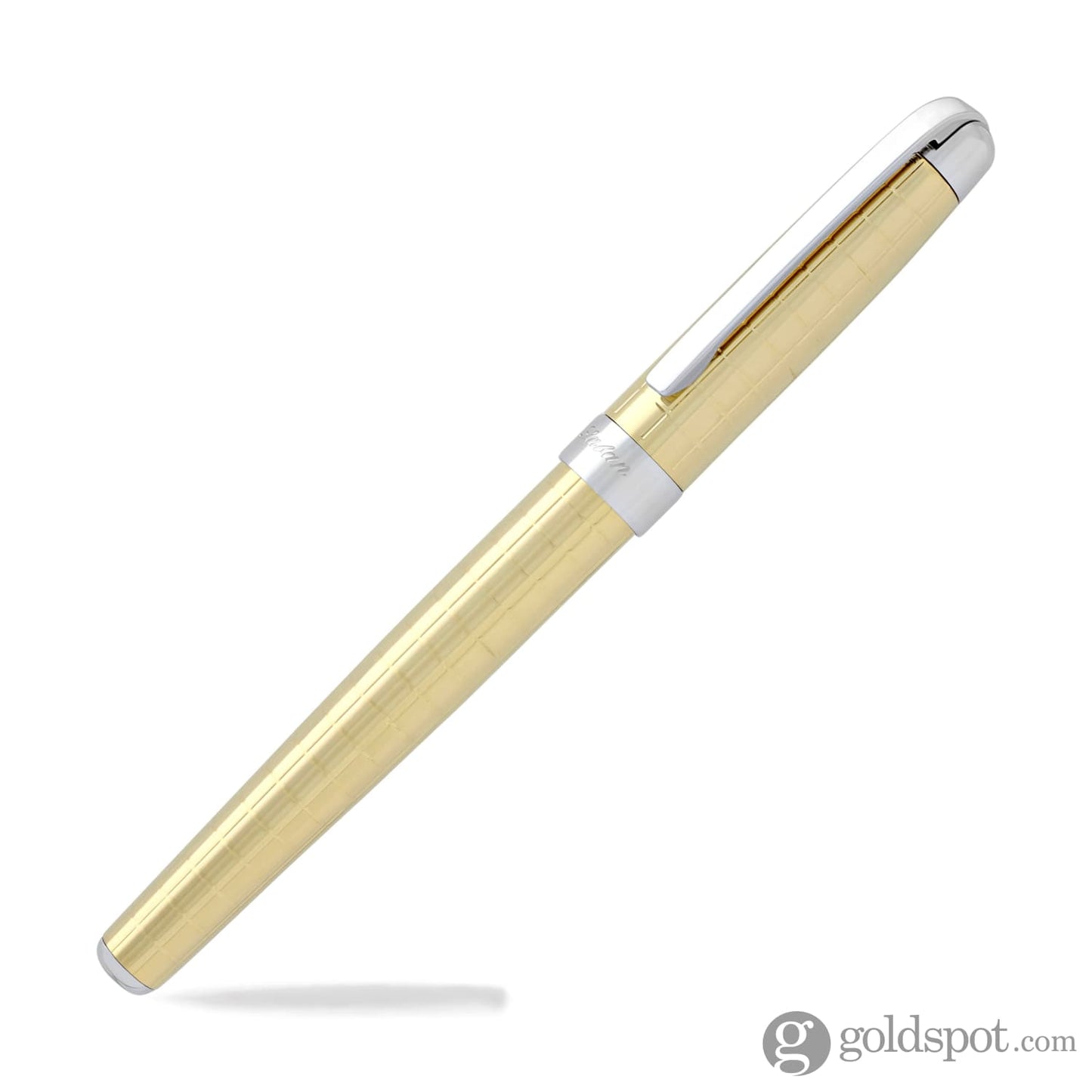 Laban Gold and Rose Gold Fountain Pen in Gold with Crisscross - Medium Point Fountain Pen