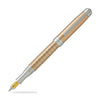Laban Gold and Rose Gold Fountain Pen in Rose Gold with Crisscross - Medium Point Fountain Pen