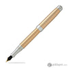 Laban Gold and Rose Gold Fountain Pen in Rose Gold with Crisscross - Medium Point Fountain Pen