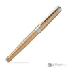 Laban Gold and Rose Gold Rollerball Pen in Rose Gold with Crisscross Rollerball Pen