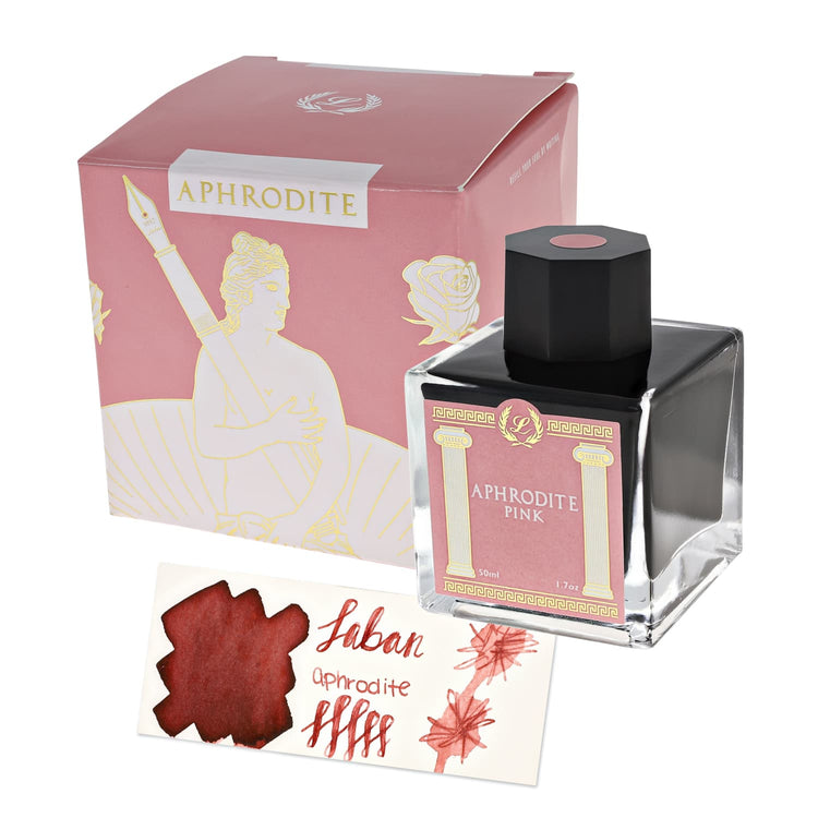 Laban Greek Mythology Bottled Ink in Aphrodite Pink - 50ml Bottled Ink