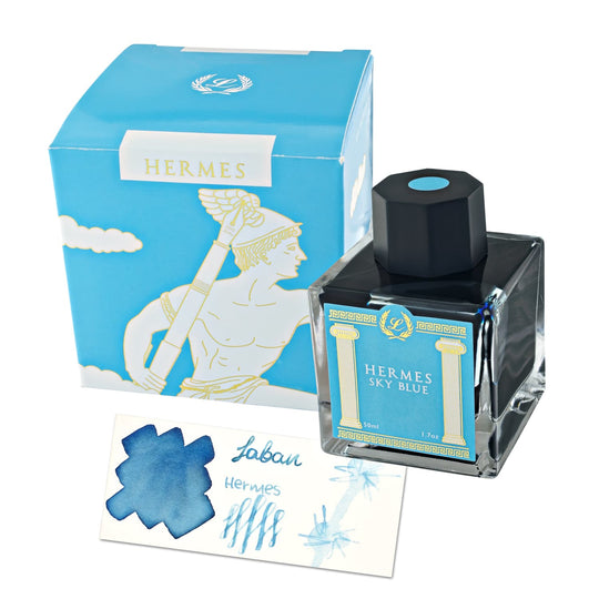 Laban Greek Mythology Bottled Ink in Hermes Sky Blue - 50ml