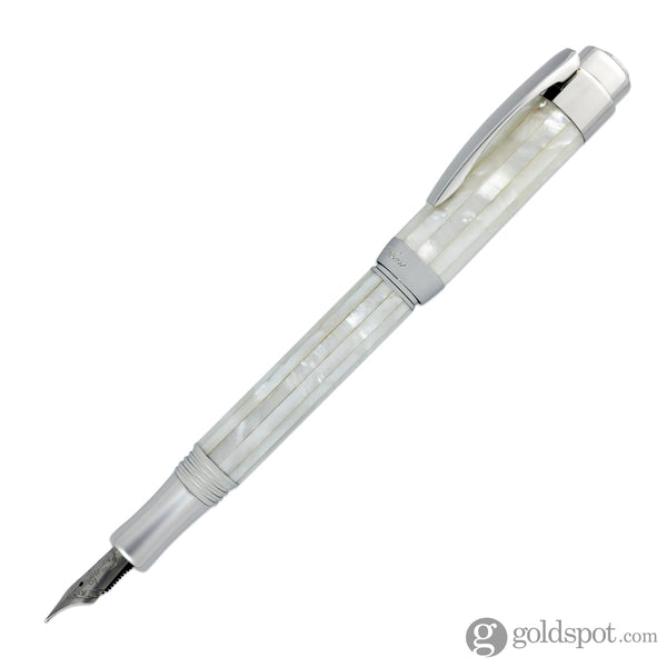 Laban Mother of Pearl Fountain Pen in White Fountain Pen