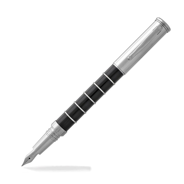 Laban Ring Fountain Pen in Black - Medium Point Fountain Pen